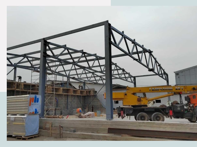 Строительство цехов в Борисоглебске