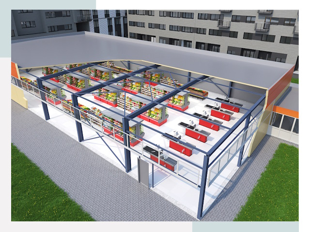 Строительство магазинов в Борисоглебск от 624 руб. за м²