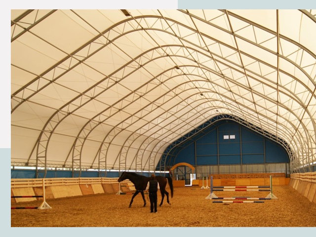 Строительство конных манежей в Борисоглебске