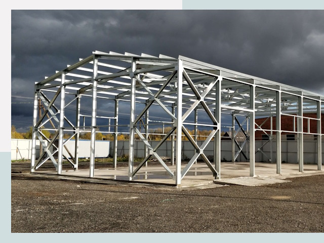 Двускатные ангары в Борисоглебск от 624 руб. за квадрат