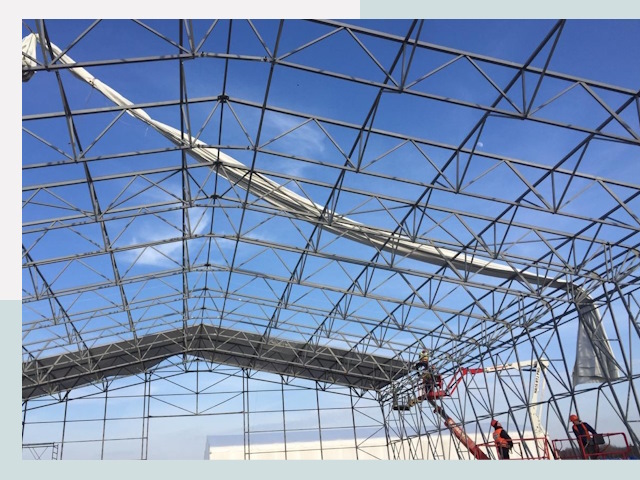 Шатровые ангары от 624 руб. в Борисоглебске и Воронежской области