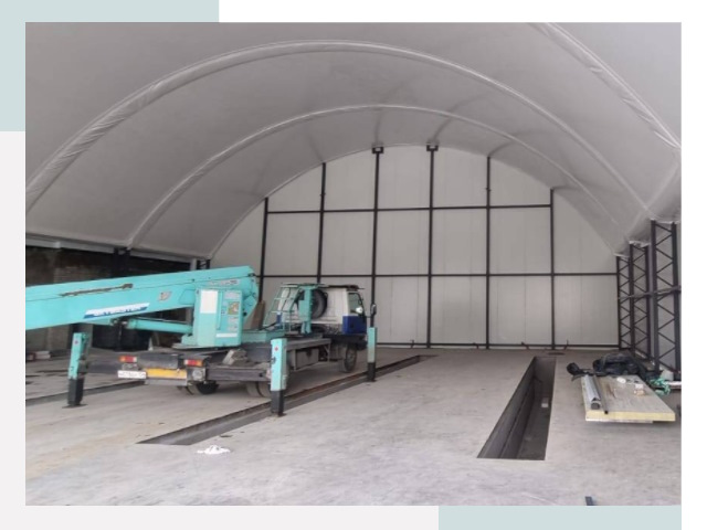 Внутреннее оснащение ангаров в Борисоглебске