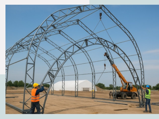 Монтаж ангаров в Борисоглебске от 624 руб. - Надежно и быстро